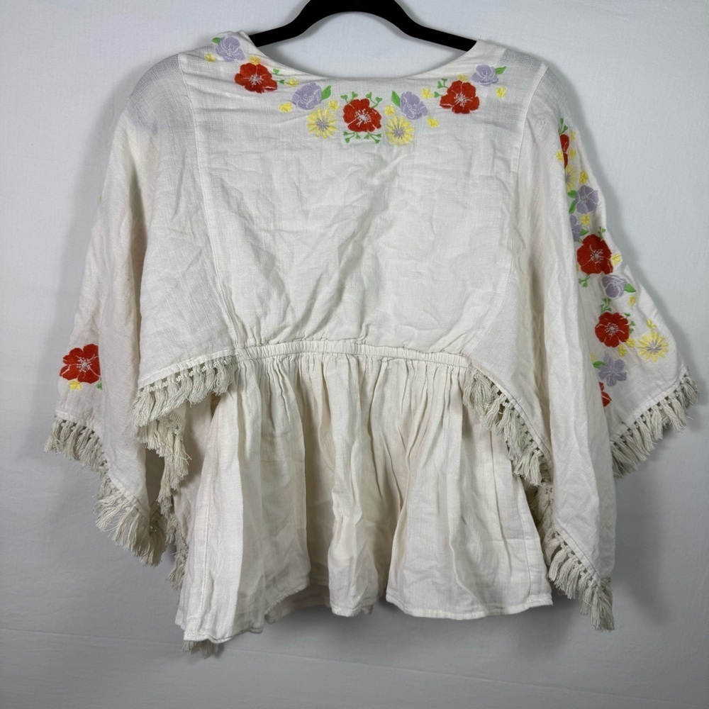 Cat & Jack White Floral Blouse Girls Size L - Picture 1 of 5